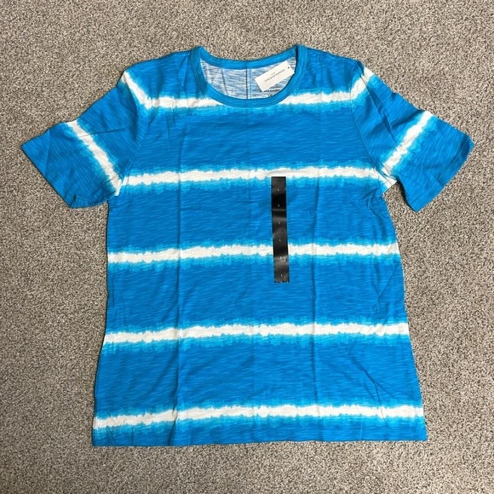 NWT - Banana Republic Women’s Short Sleeve Teeshirt (Blue Malibu Tie-Dye,Multi)